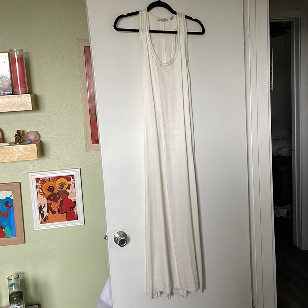 Helmut Lang racer back column dress size XS